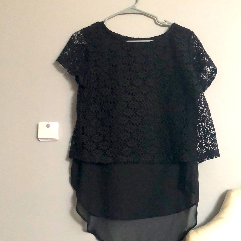 Embroidered  flowing top